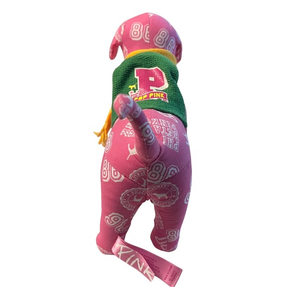 Limited Edition Victoria's Secret PINK Phi Beta Mini Dog Stuffed Plush - Picture 5 of 11
